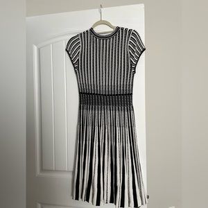 Anthropologie black and white dress